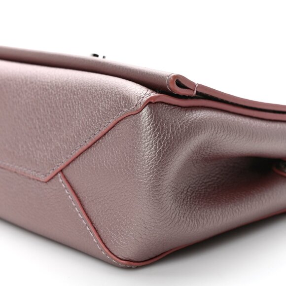 Louis Vuitton Soft Calfskin Eyelet Lockme II LV Logo Chain Bag BB Rose Gold - Picture 7 of 15